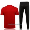 Camiseta De Entrenamiento Manchester United Champions League 2022-23 Roja Blanca - Hombre